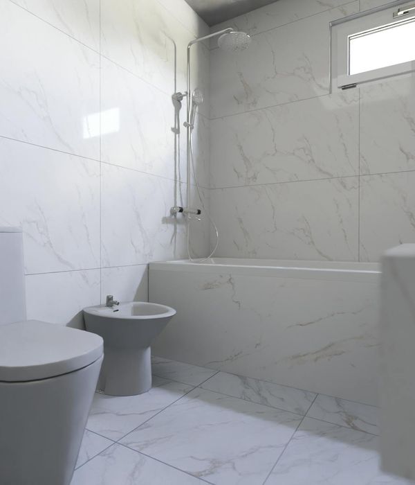 Complete bathroom remodel with modern fixtures and tiles