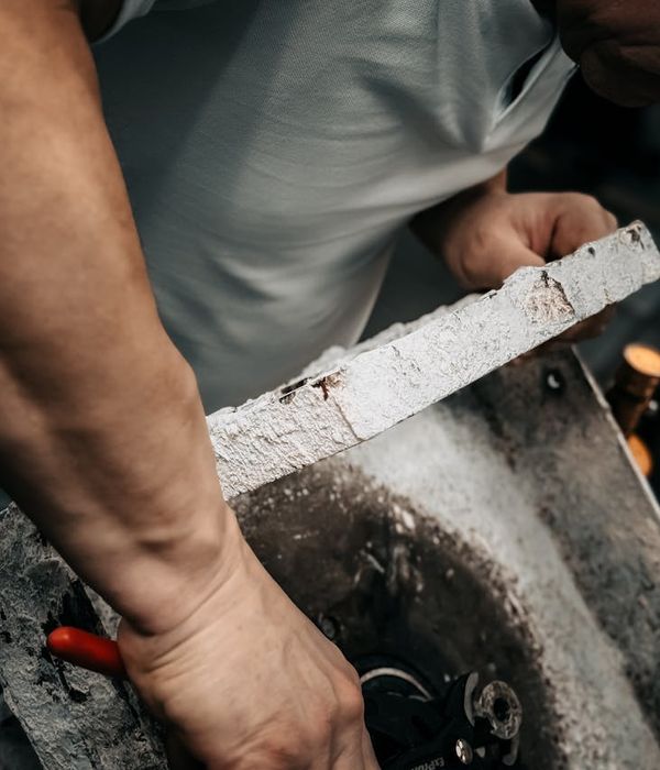 Professional repair tools and equipment laid out systematically